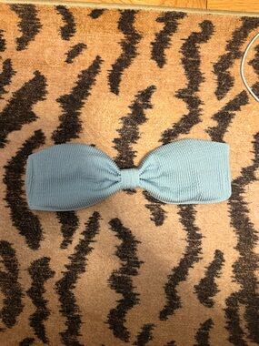 Abercrombie & Fitch Light Blue Bandeau bikini Top